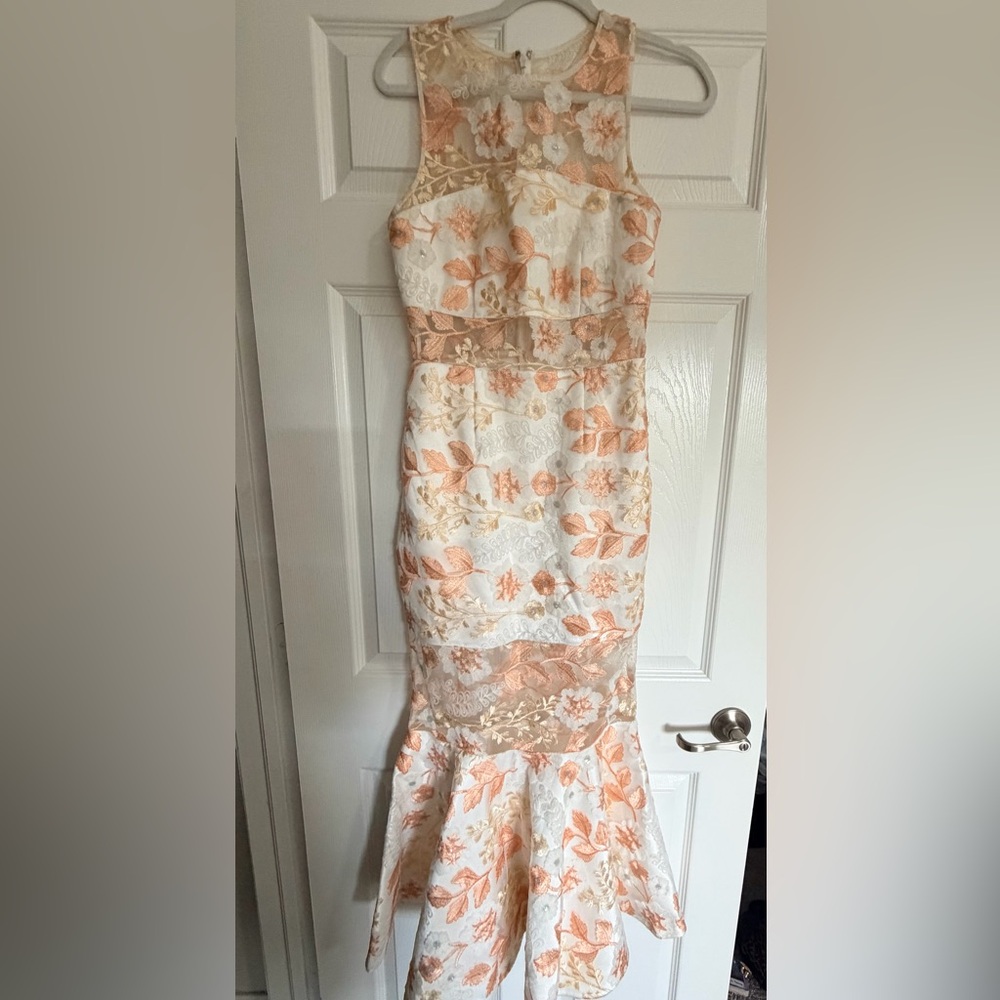L’atiste by Amy flower embroidered gown